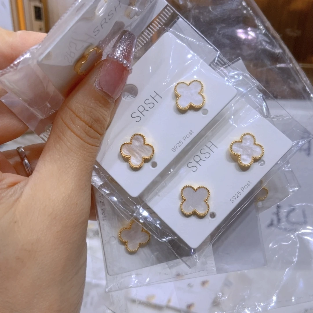 琉璃纯铜合金四叶草白