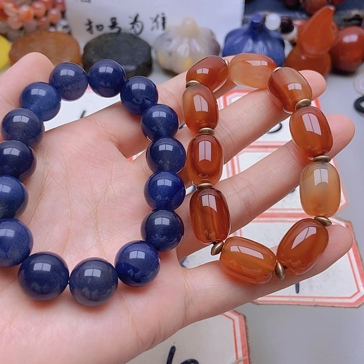 【闪购商品】未镶嵌玛瑙/玉髓珠宝半成品约*
