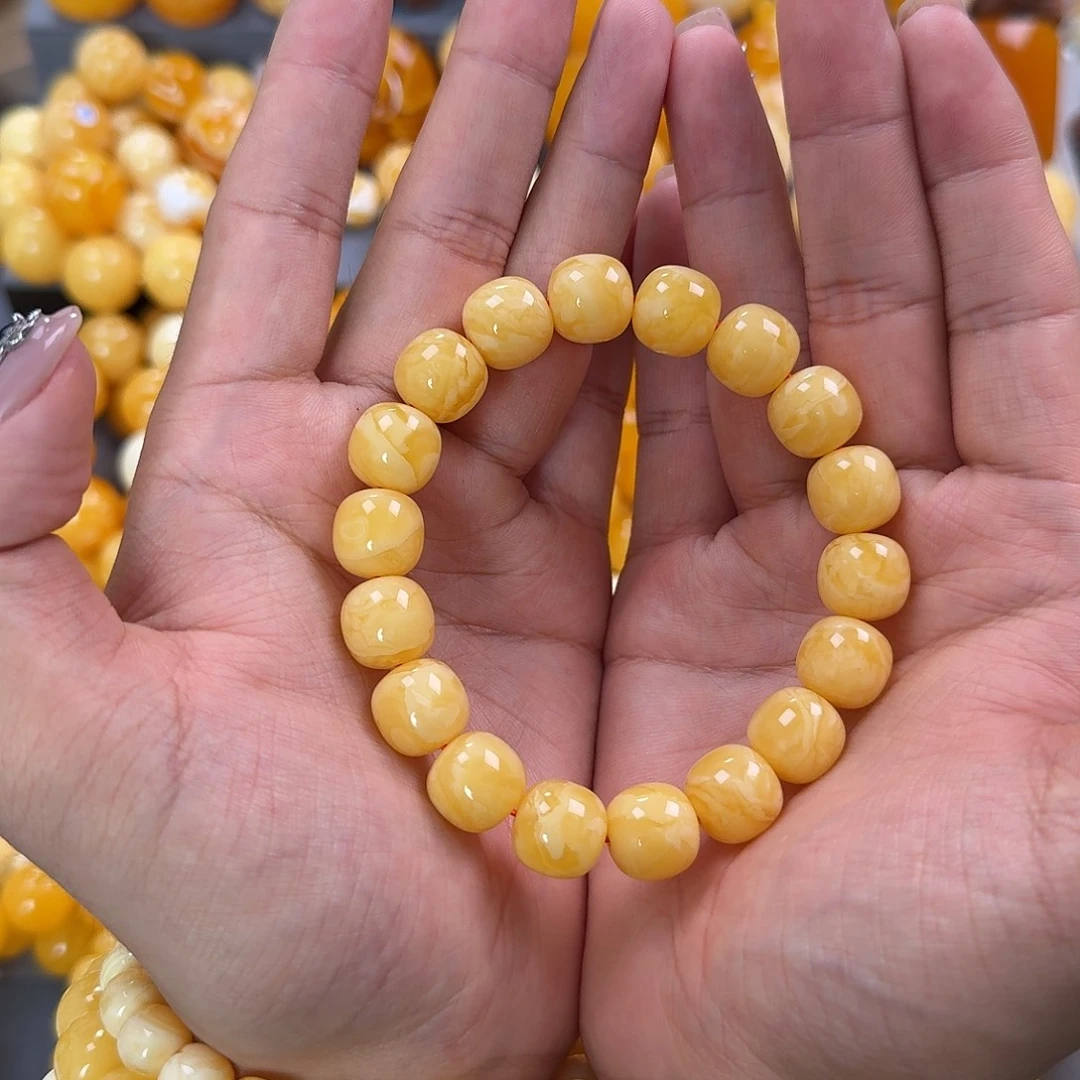 蜜蜡未镶嵌珠宝奇石同料13mm