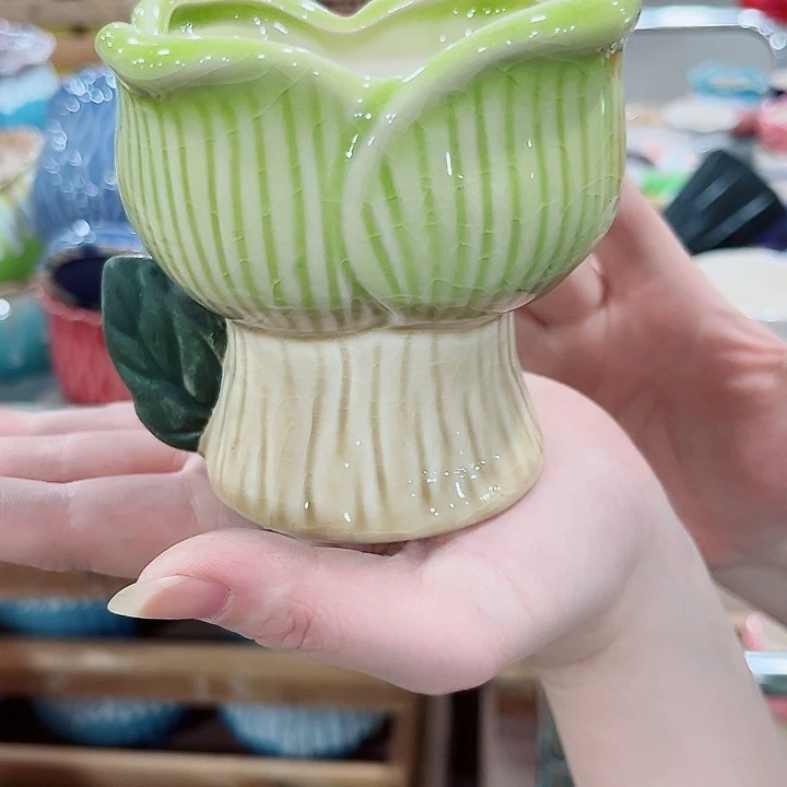 有孔.凑单10元陶瓷花盆发货！