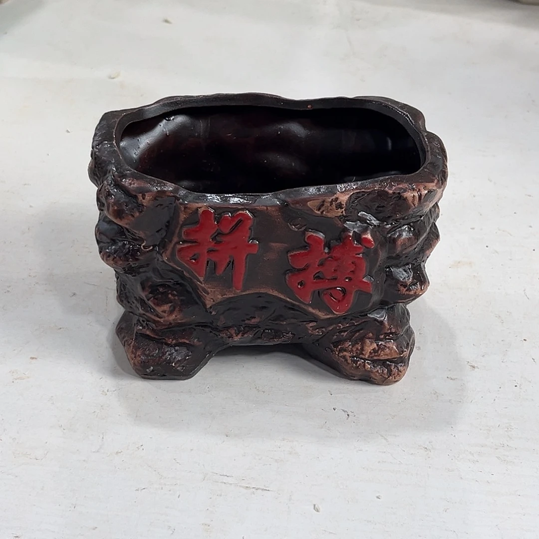 口径  12*8*8陶瓷绿植多肉微瑕花盆