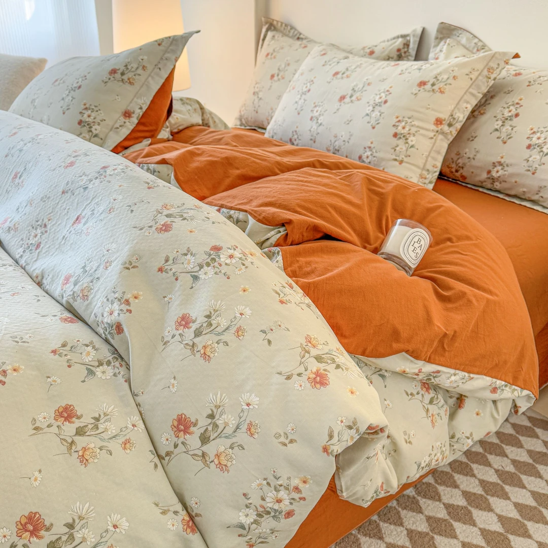 香雪海纯棉双层纱四件套2.0*2.3