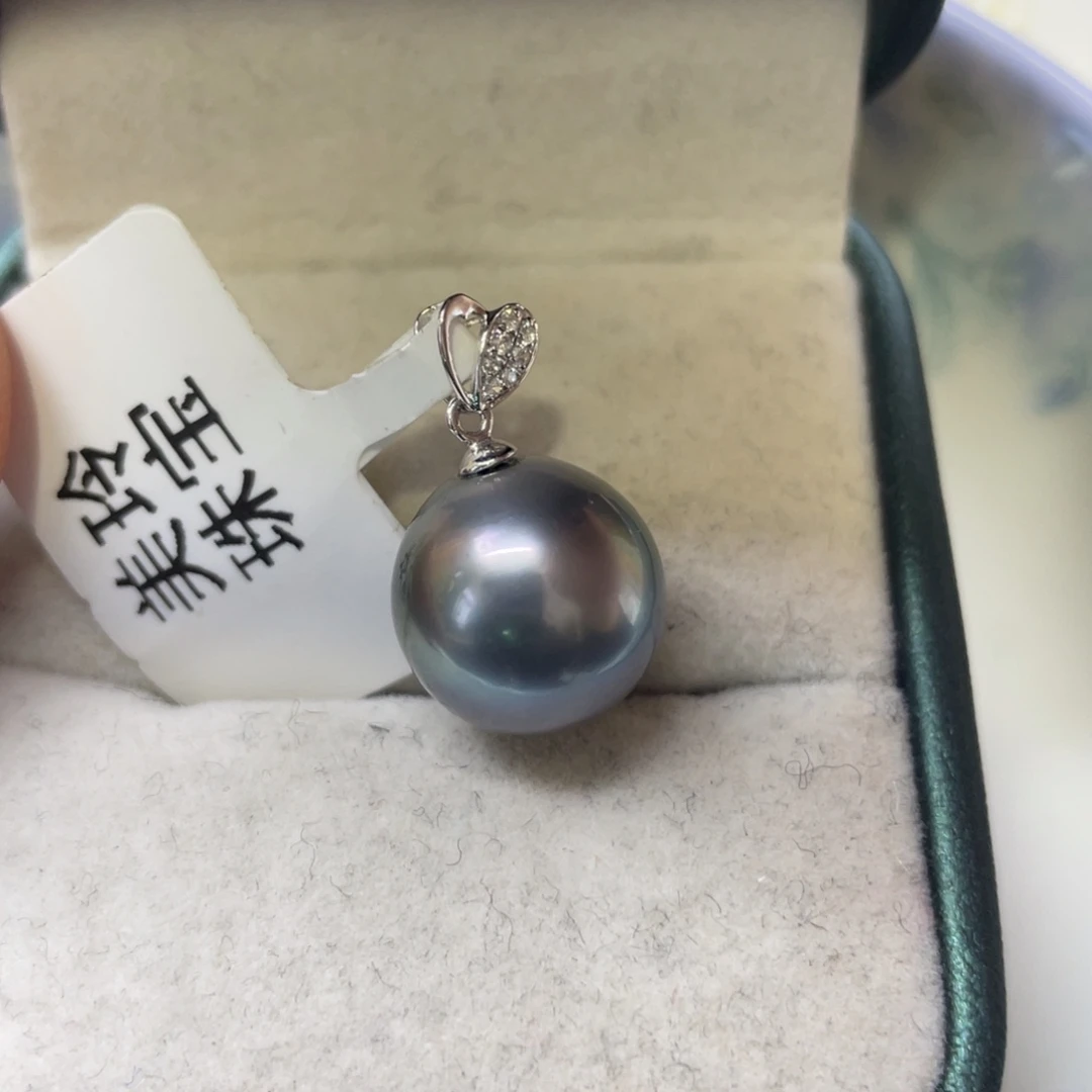 海水珍珠颈饰18K金镶嵌12-13