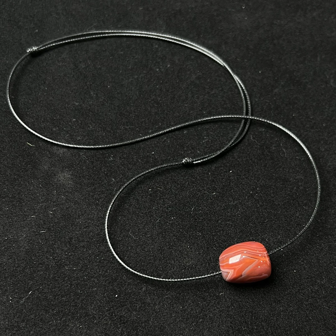 南红随型锁骨链 ZK24090709