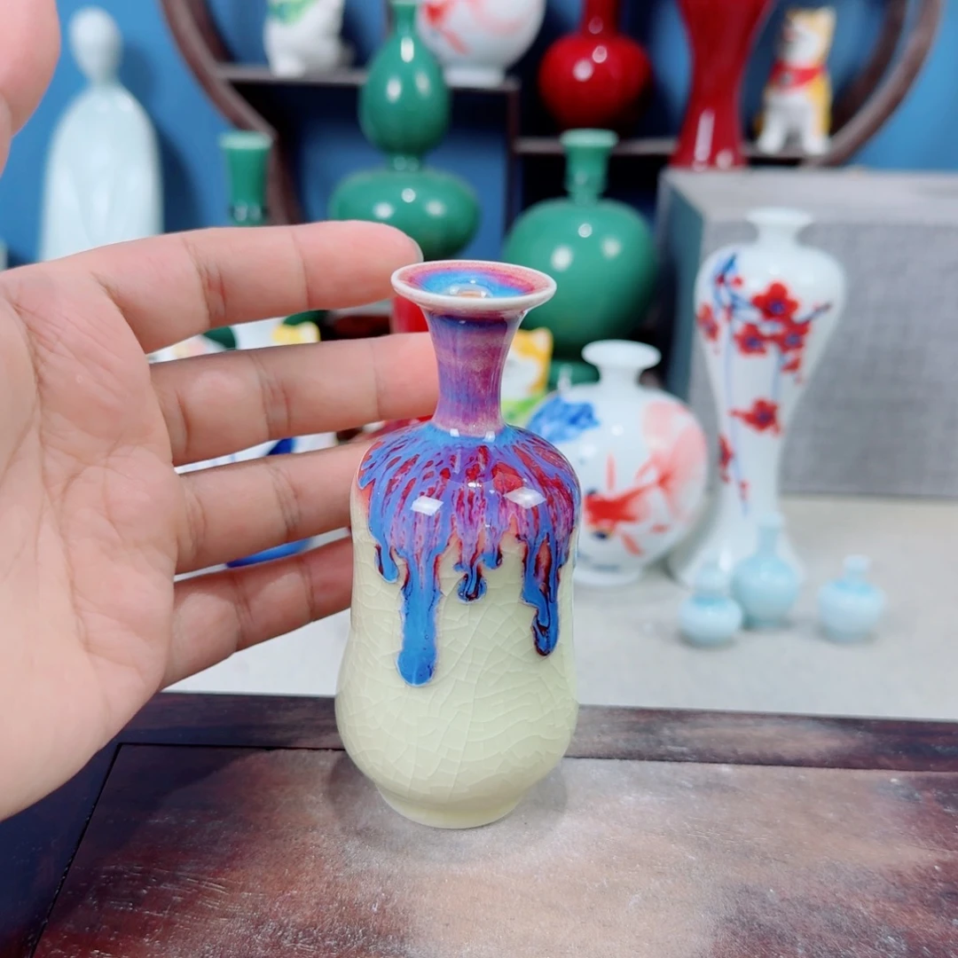 陶瓷手工小花器摆件