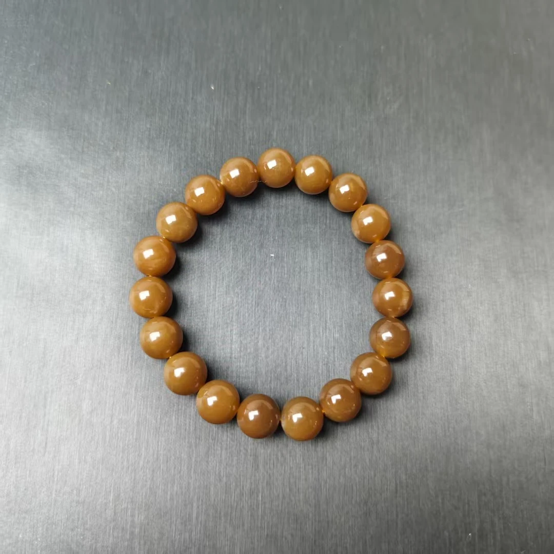 和田玉糖料单圈手串 约10mm 约28g ZZ250914-01