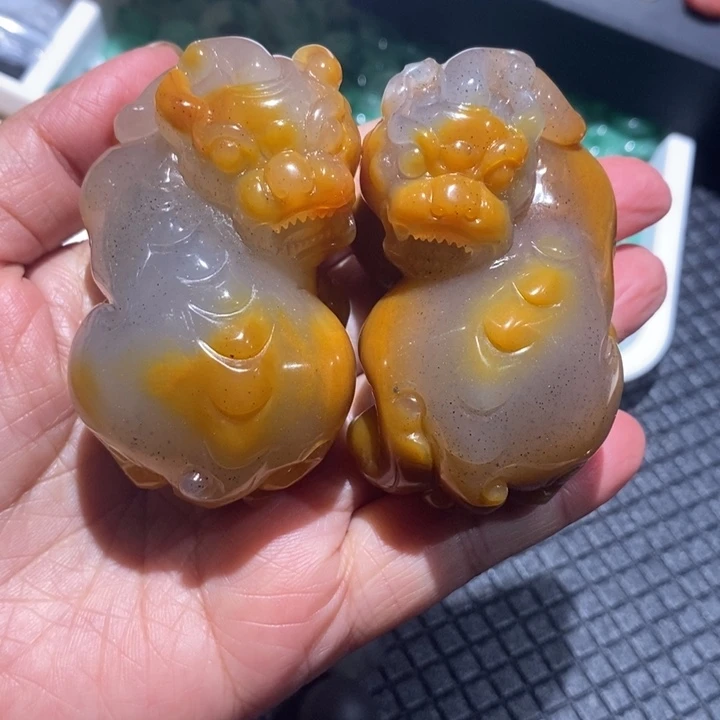 石英质玉（黄龙玉）未镶嵌手串