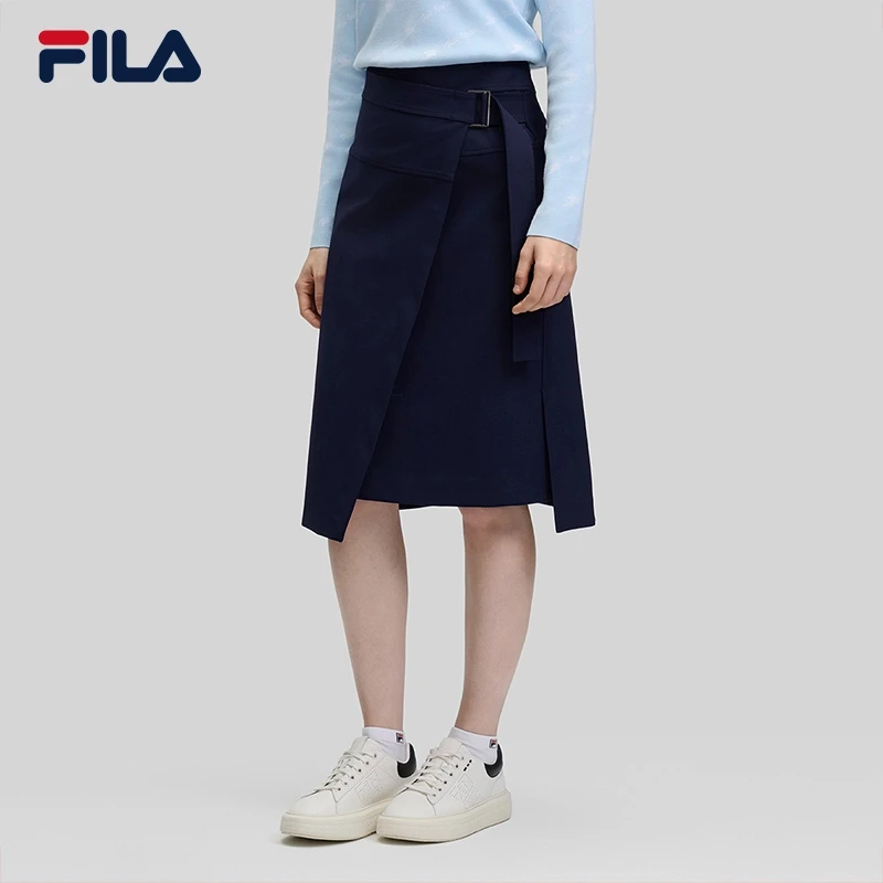 Fila/斐乐女冬新款【商务通勤时尚百搭】高腰休闲半身裙F11W514303F