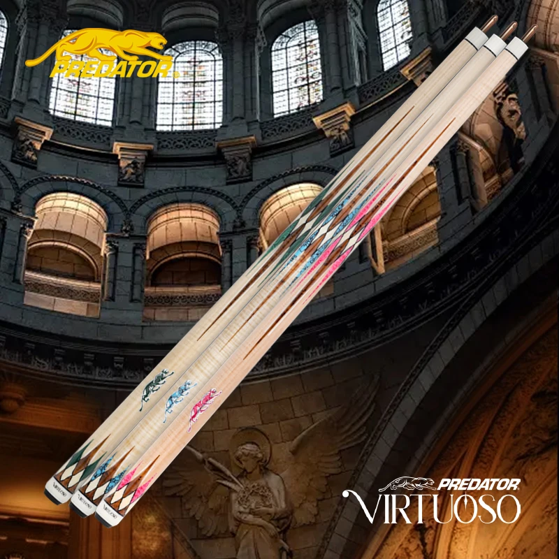 predator/美洲豹艺术大师限量手工光把九球中式八球专业台球杆