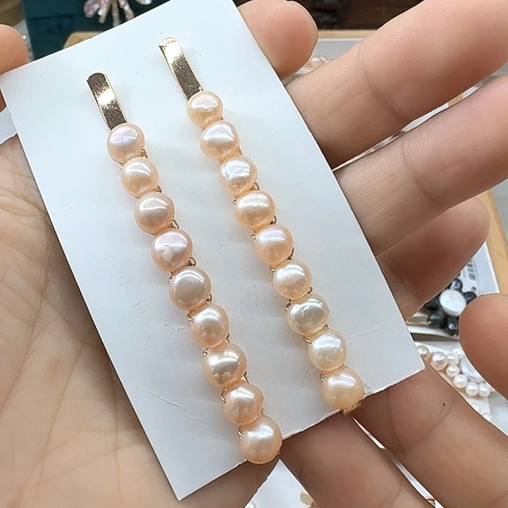 未镶嵌发饰淡水珍珠