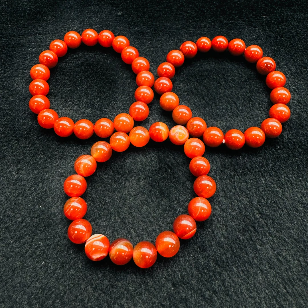 S1444赤红桖域玛瑙红手串-多样性发货只发一件