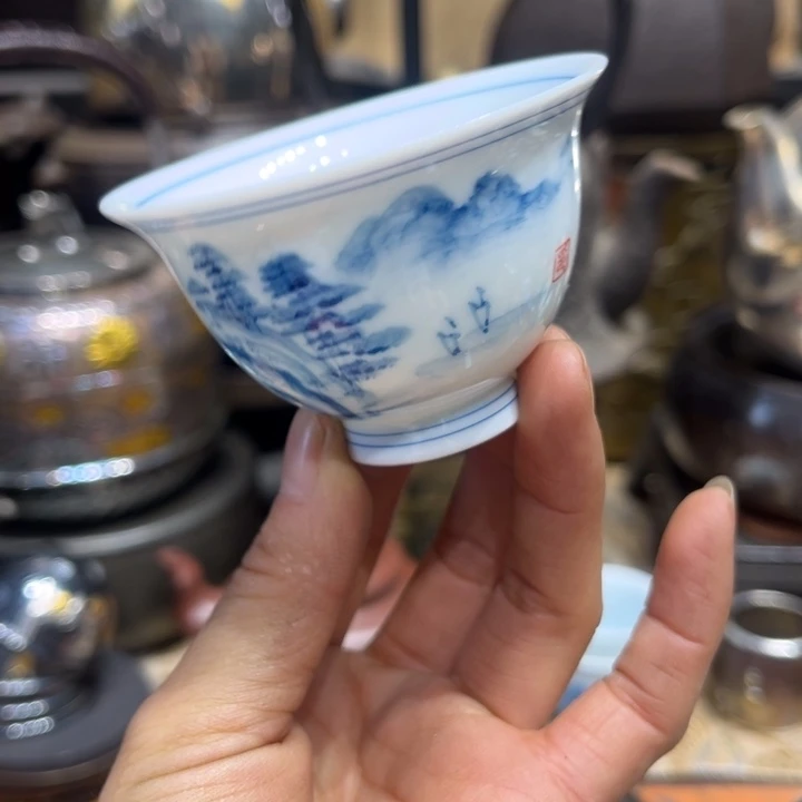 蜜安罐瓷香炉锡茶则