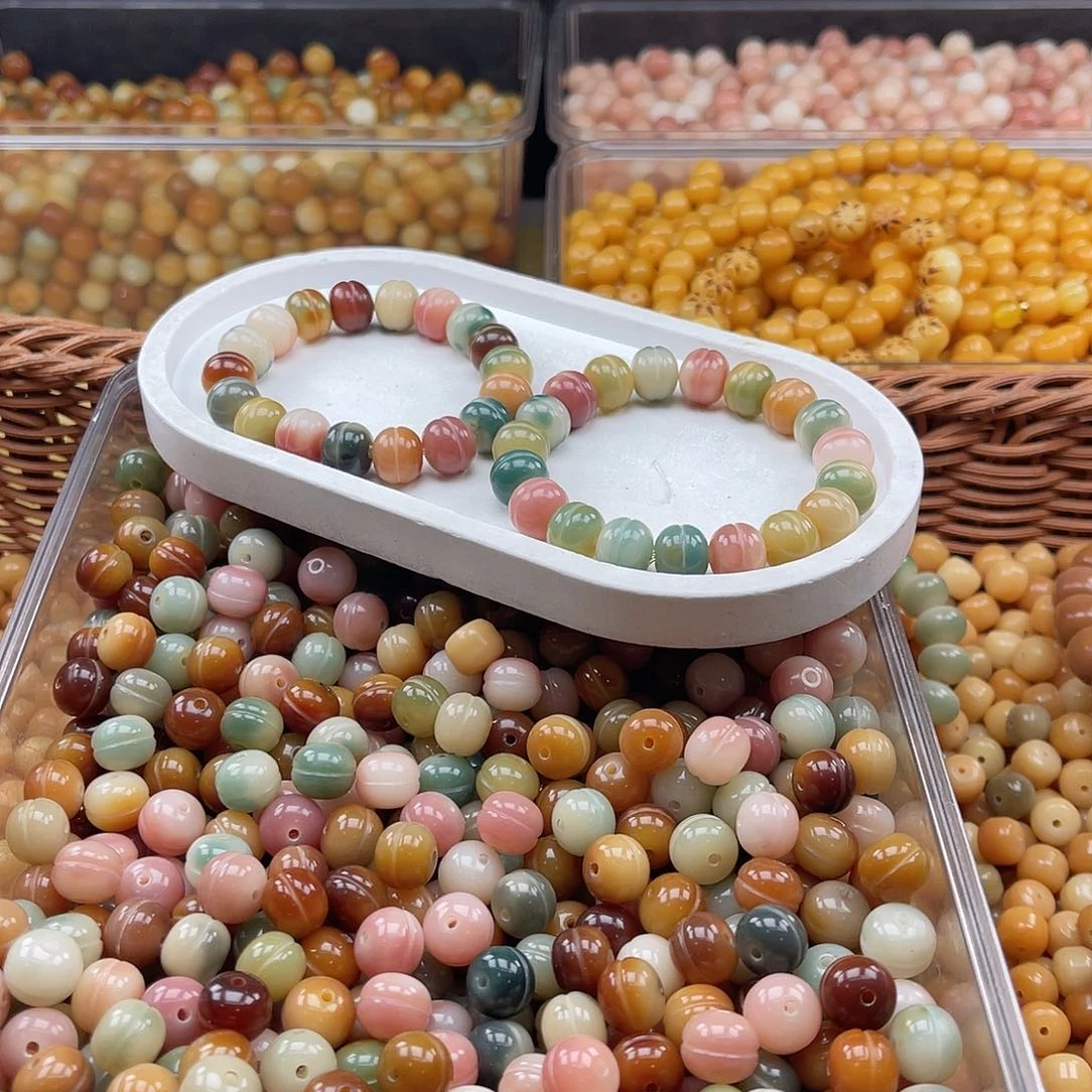 白玉菩提吊坠c12mm/50+10颗