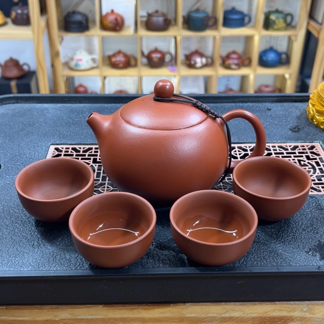 紫砂紫砂胖西施（一壶四杯）