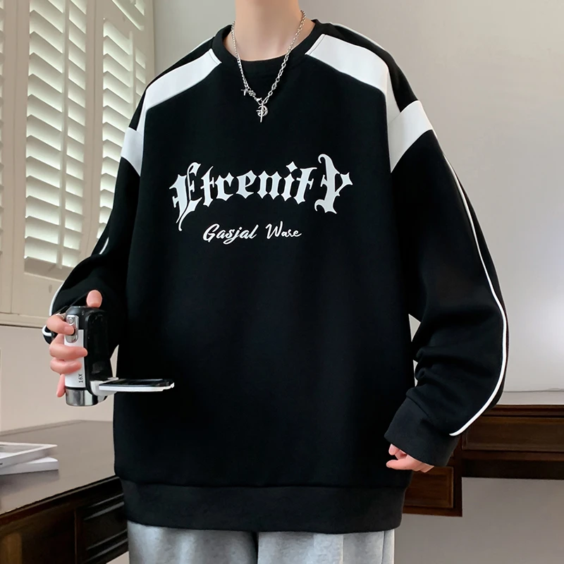 BIAOBIN/彪宾青少年卫衣男2025新款春季长袖打底衫学生宽松上衣服