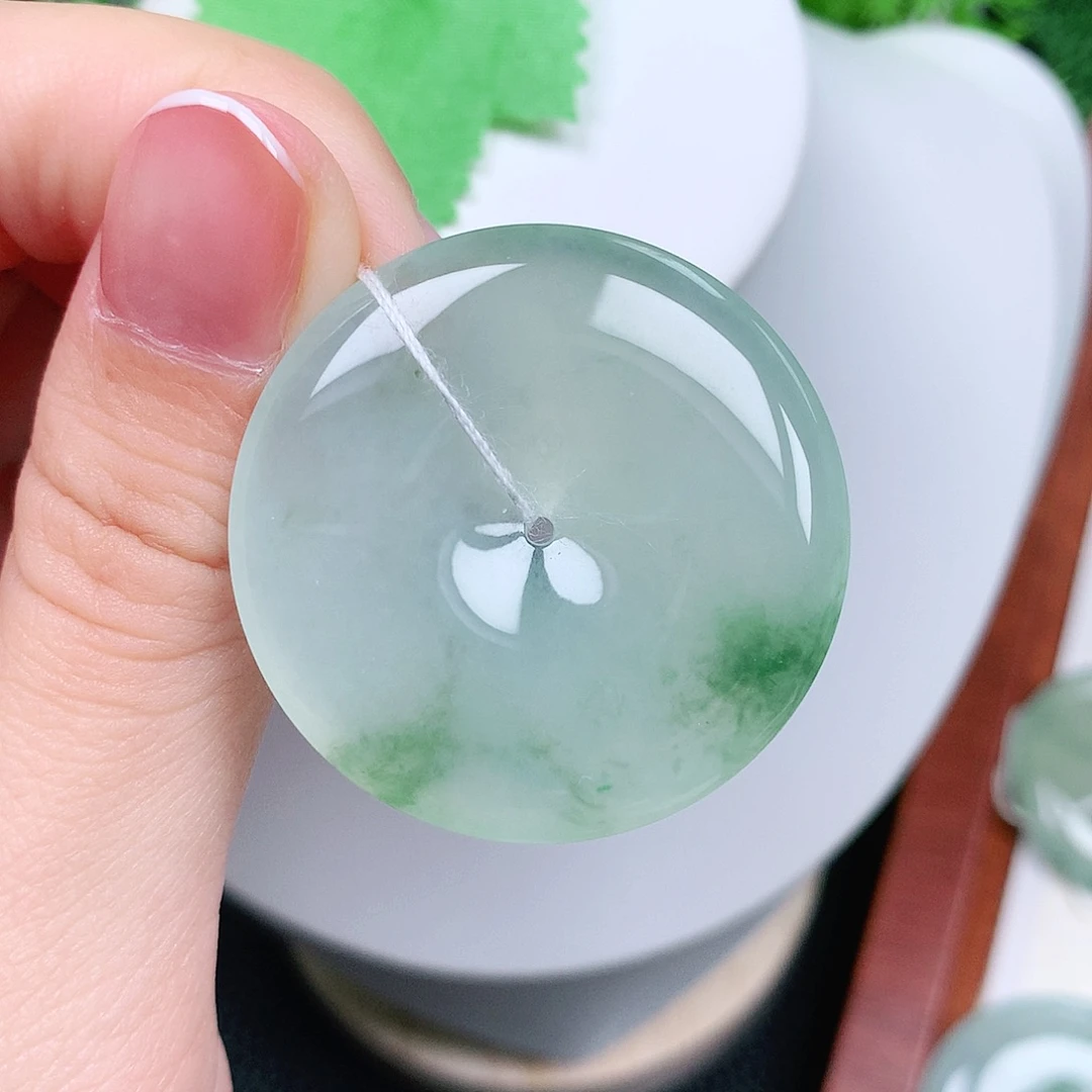 翡翠未镶嵌颈饰平安36-5.6