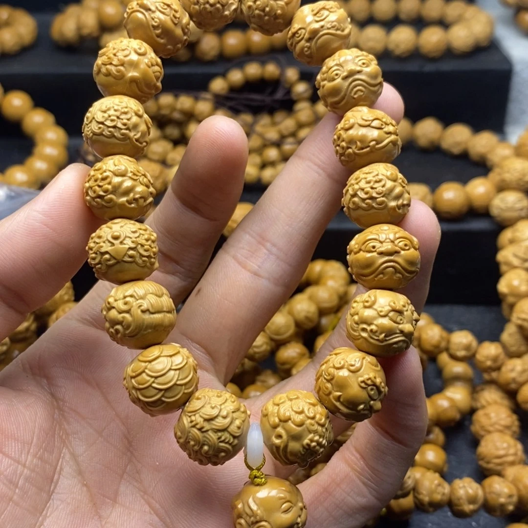 猴头核桃手串龙生九子