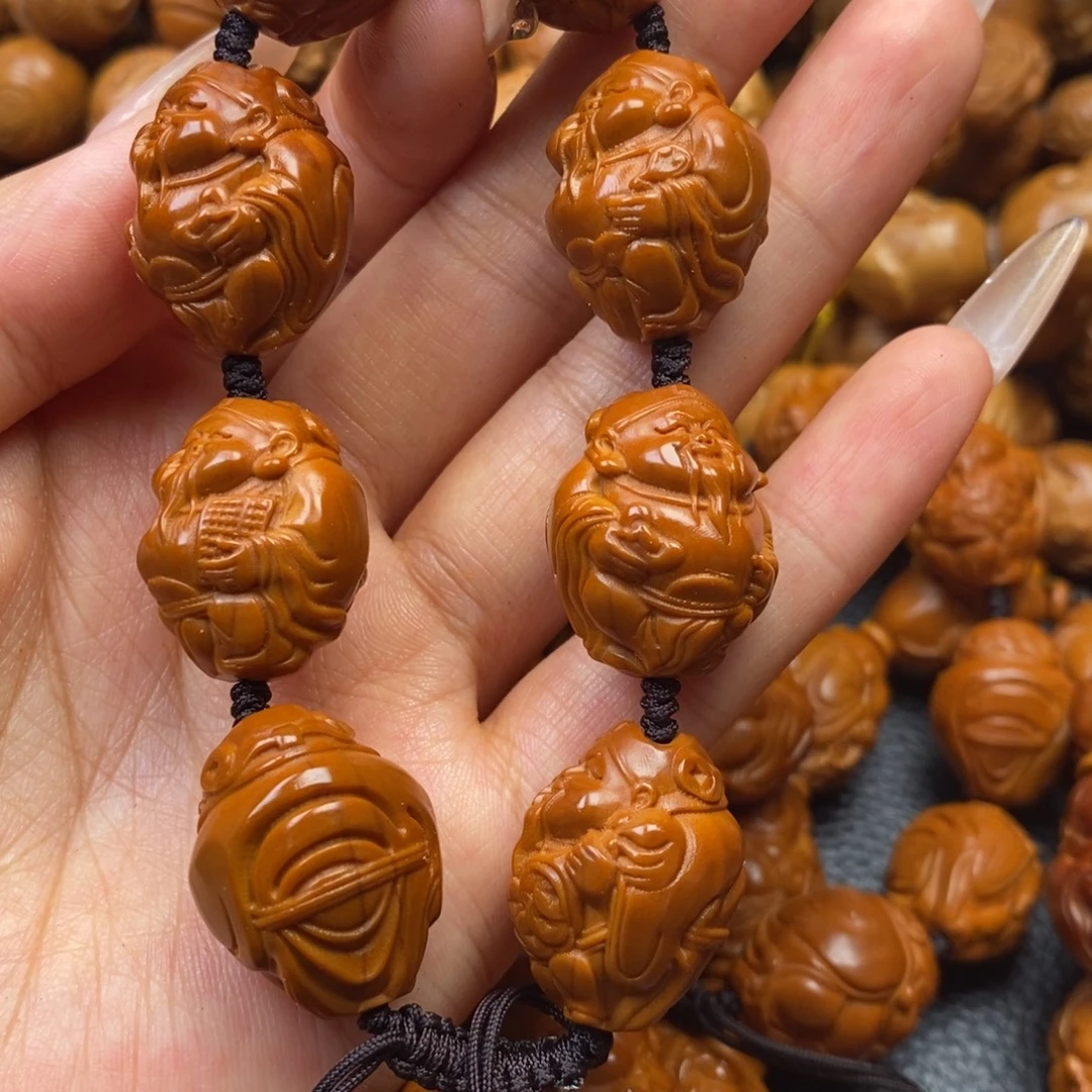 ༺***༻手串橄榄核八方来财一点反油