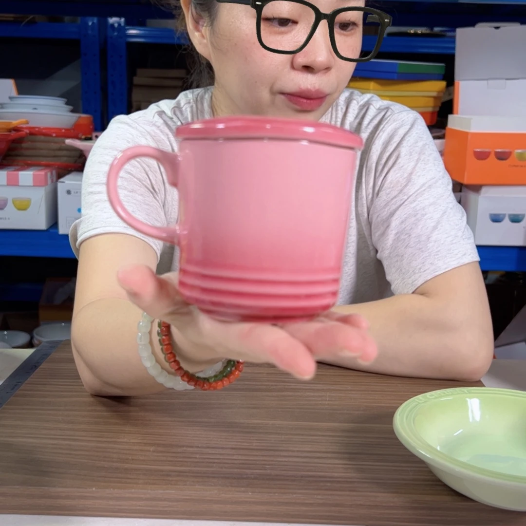 陶瓷石英粉带盖bei子