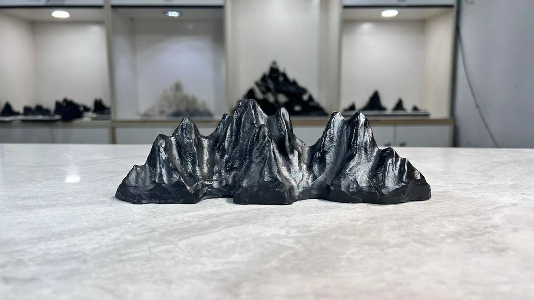 灵璧石茶宠文房造景案头山子（长22宽6高7）