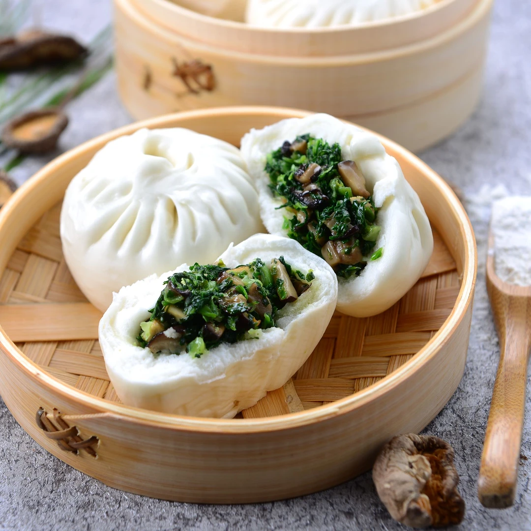 手作香菇青菜包