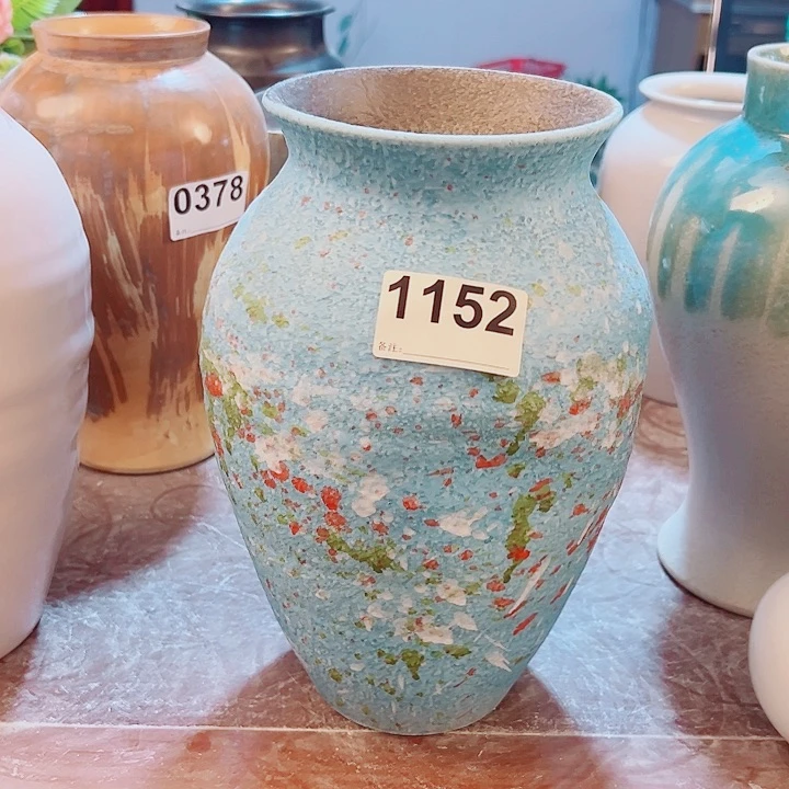 花瓶摆件摆件高27口10。1152