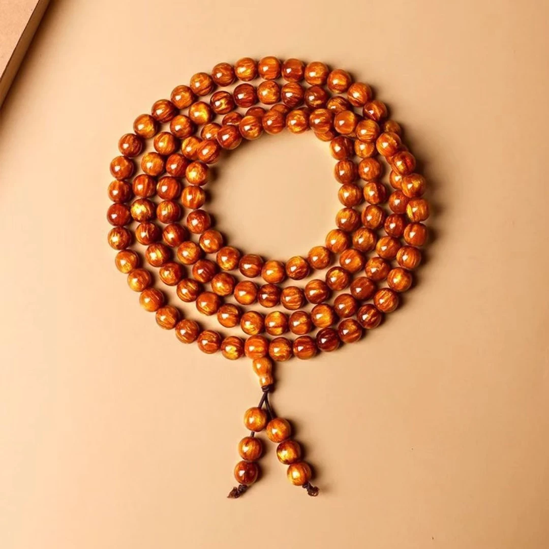 赤色108颗链子挂饰