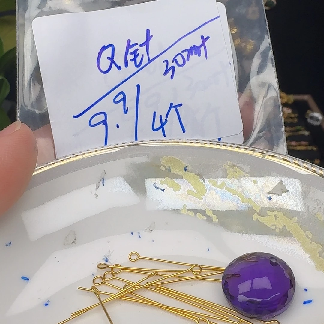 紫晶银S925镶嵌颈饰紫水晶925镶嵌58