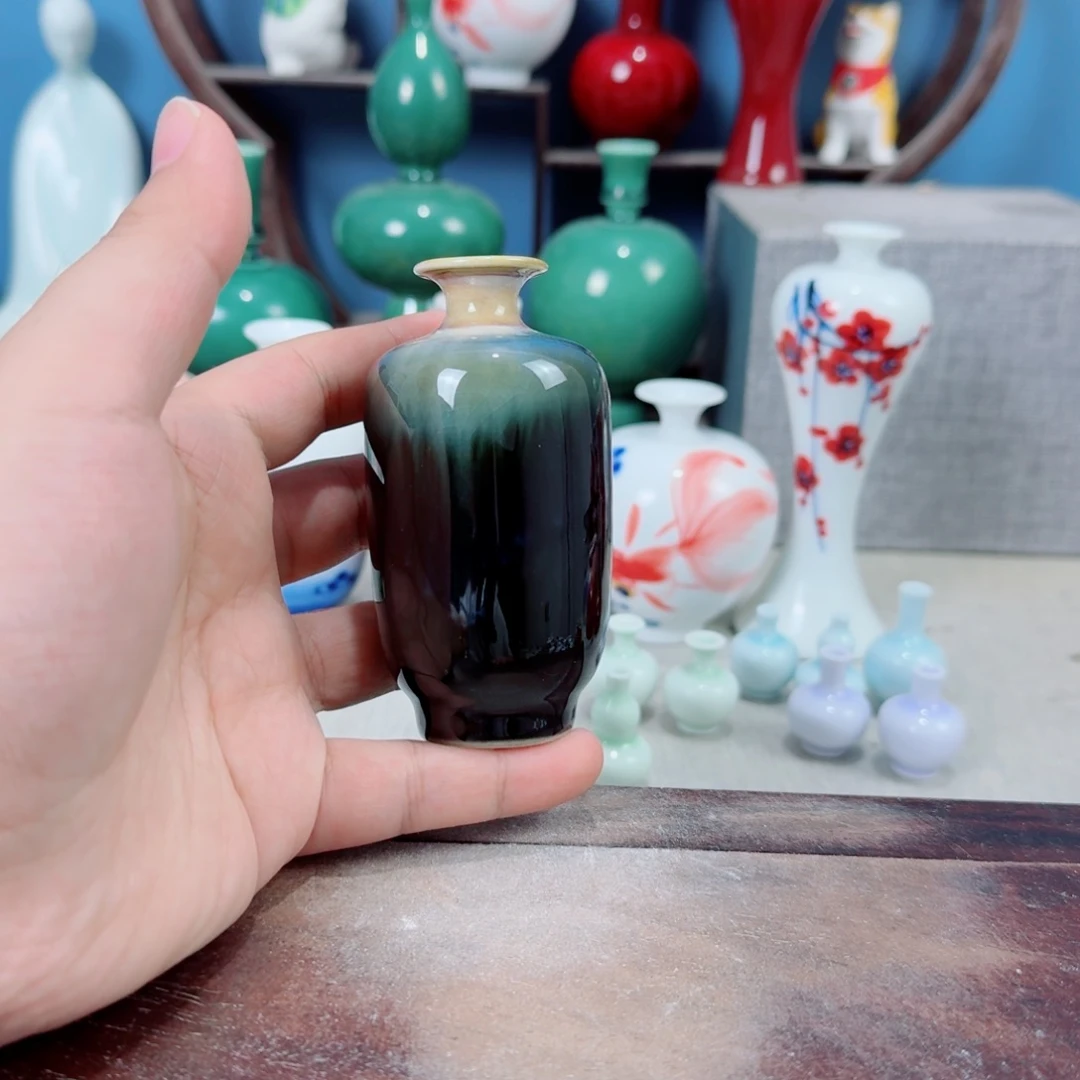 陶瓷手工小花器摆件