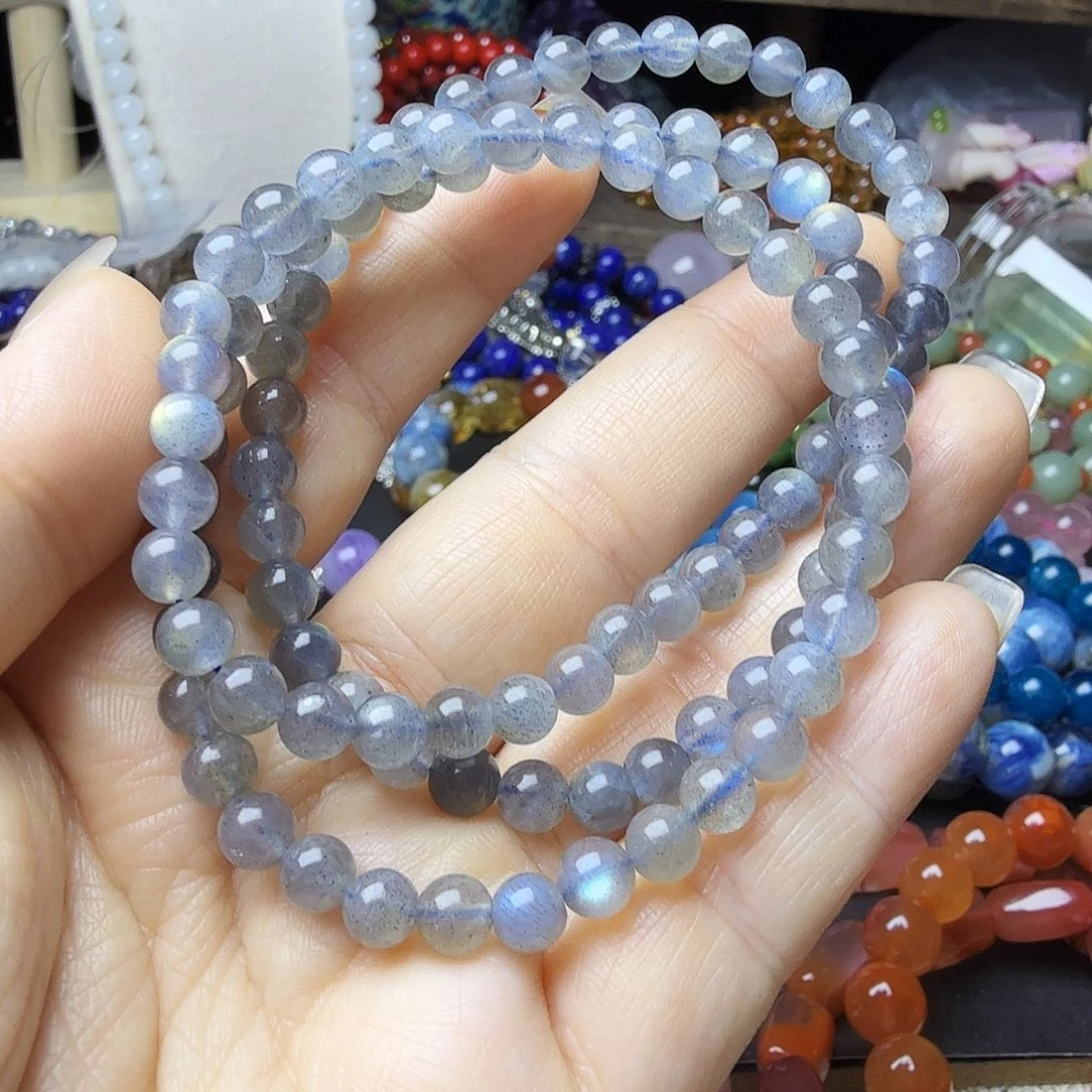 水晶手链未镶嵌灰月光手链