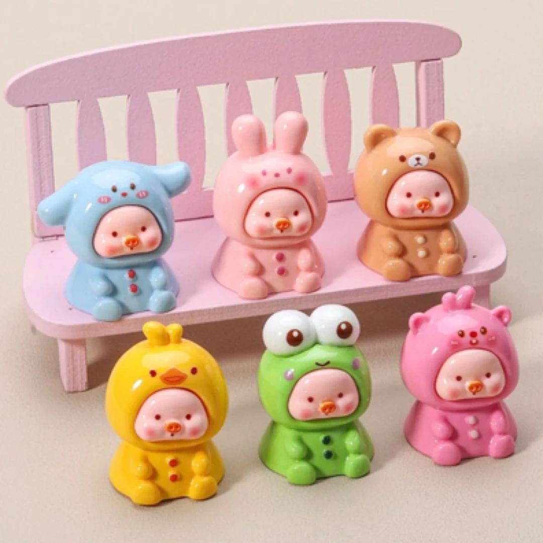 【直播拆】坐坐猪露比猪可爱三丽欧小猪摆件治愈系少女心diy车载