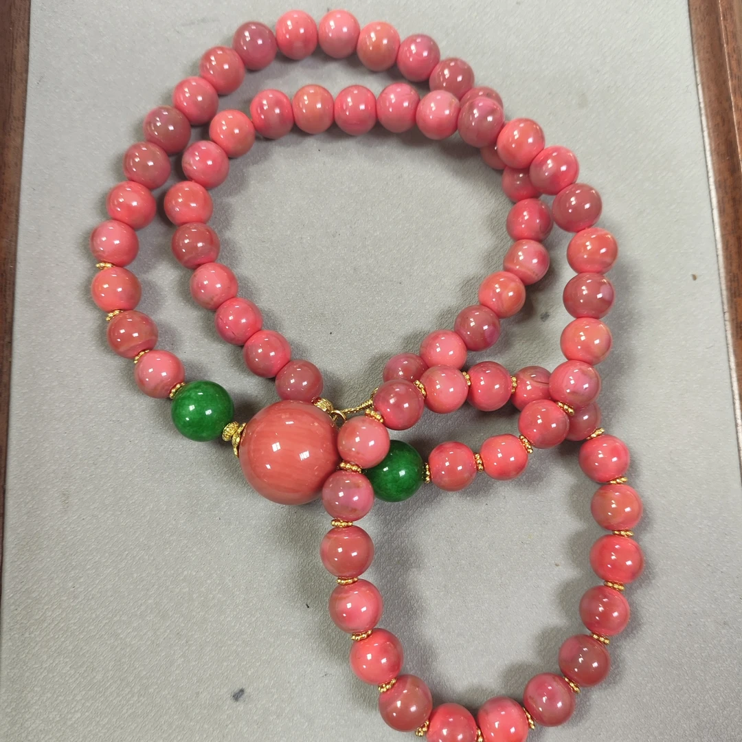 1015号粉色一套项圈