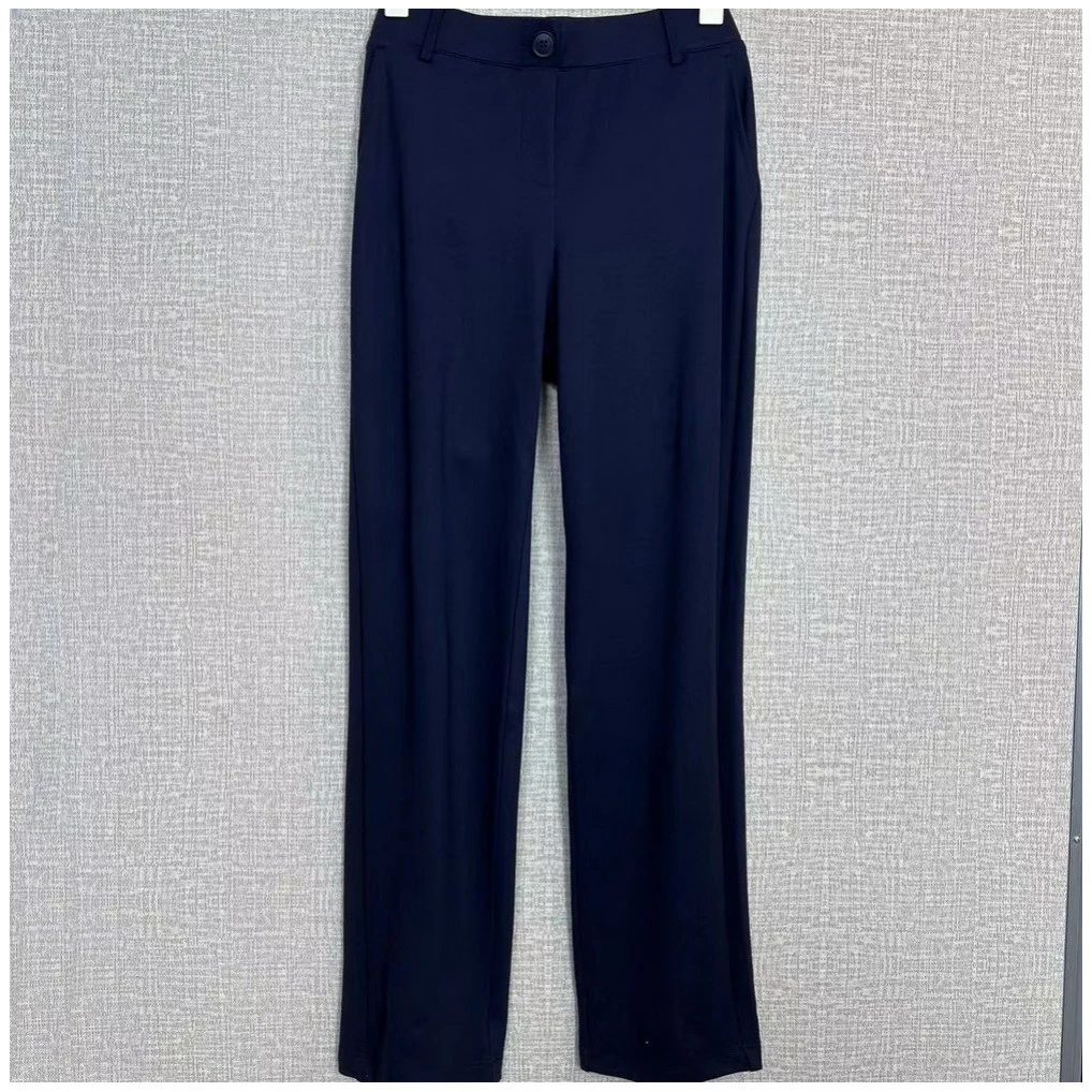 九分裤高弹高腰斜插口袋1035