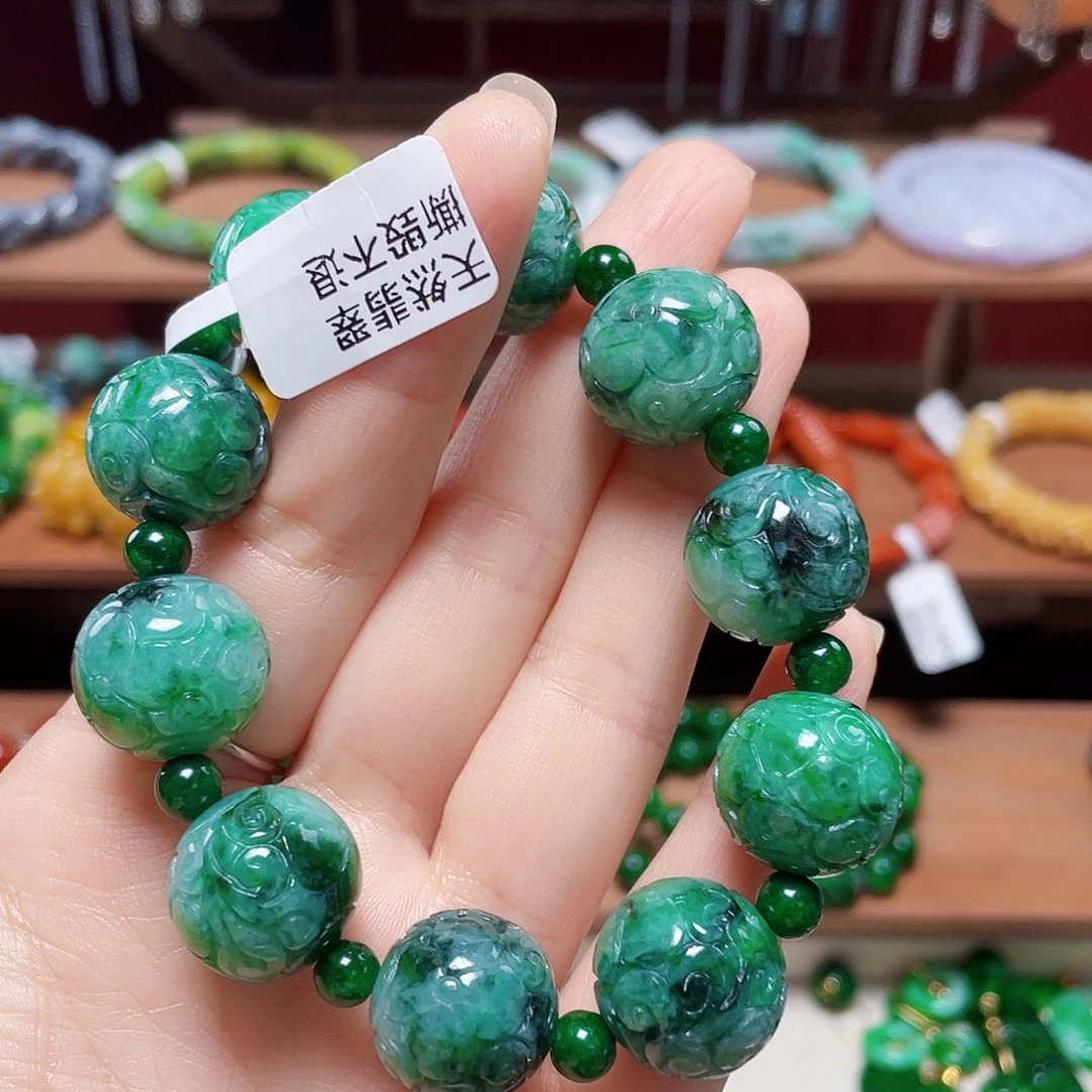 七****翡翠未镶嵌手链饰品