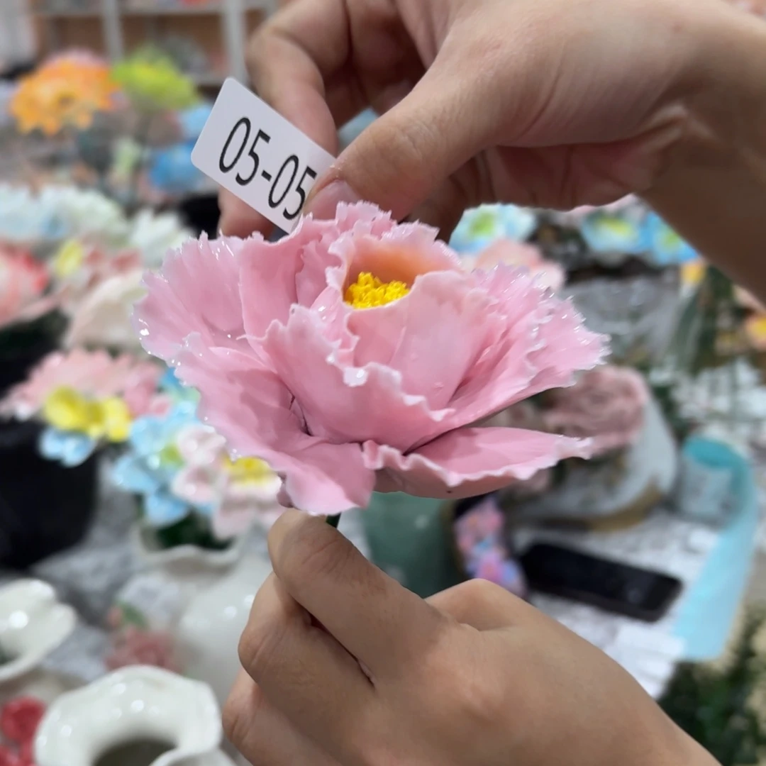 陶瓷花，20发货，退款拉黑550瑕疵