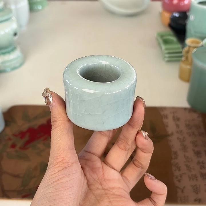 龙泉云间青瓷小米茶器