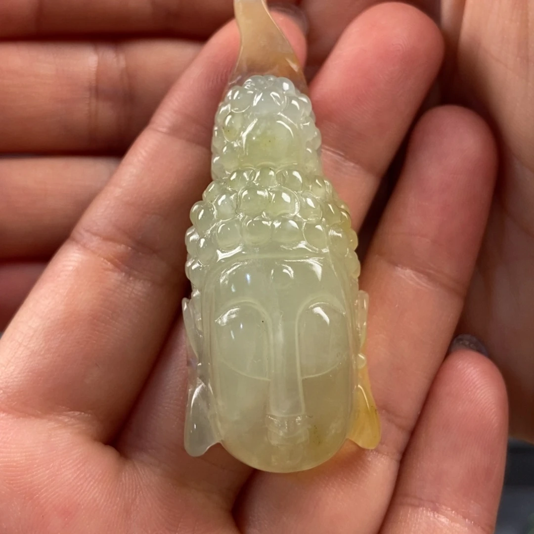 岫玉未镶嵌手把件