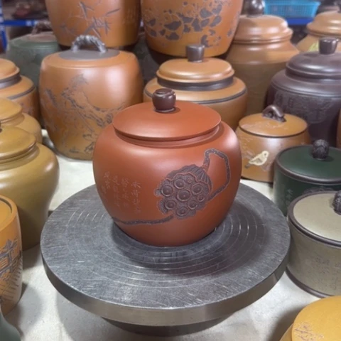 紫砂茶叶罐。。。。。。。。。