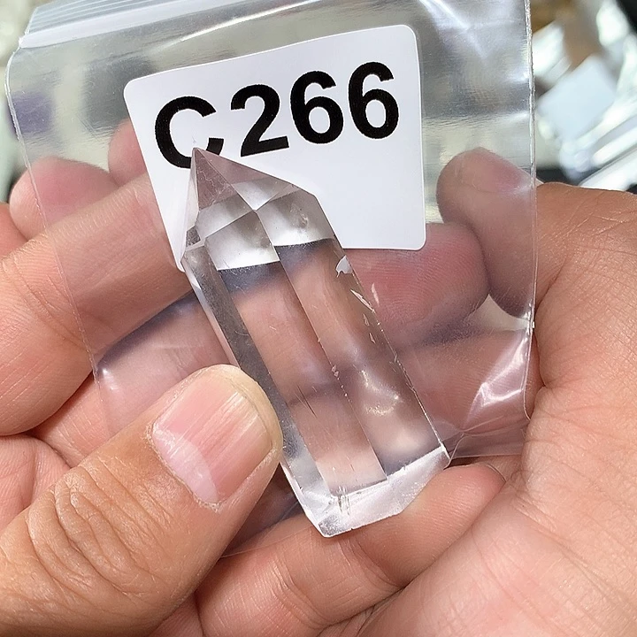 水晶天然水晶柱子C266未镶嵌?***?