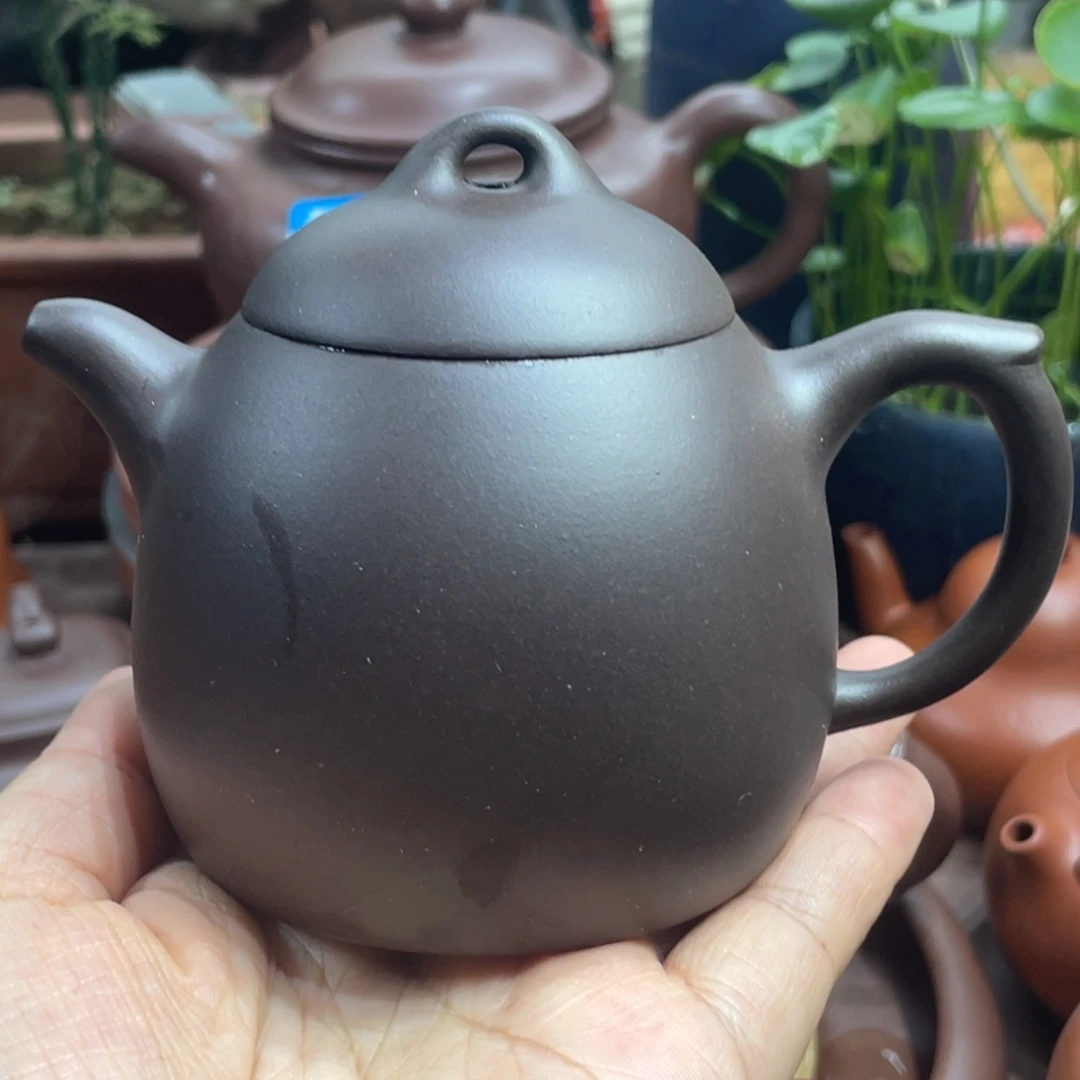 紫砂茶壶秦权一厂黑料