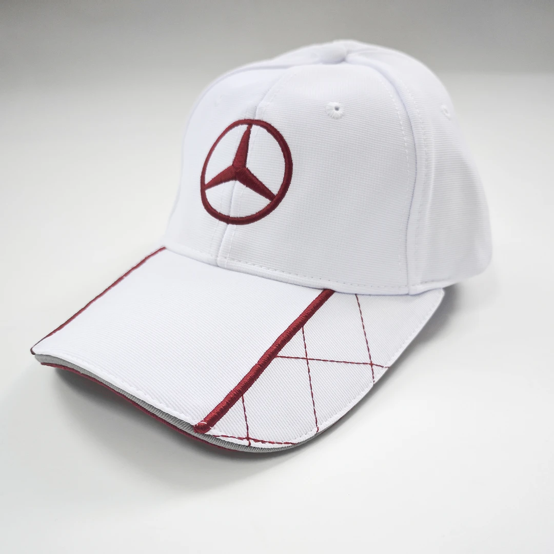 奔驰帽子鸭舌帽遮阳帽白色MZBC25823