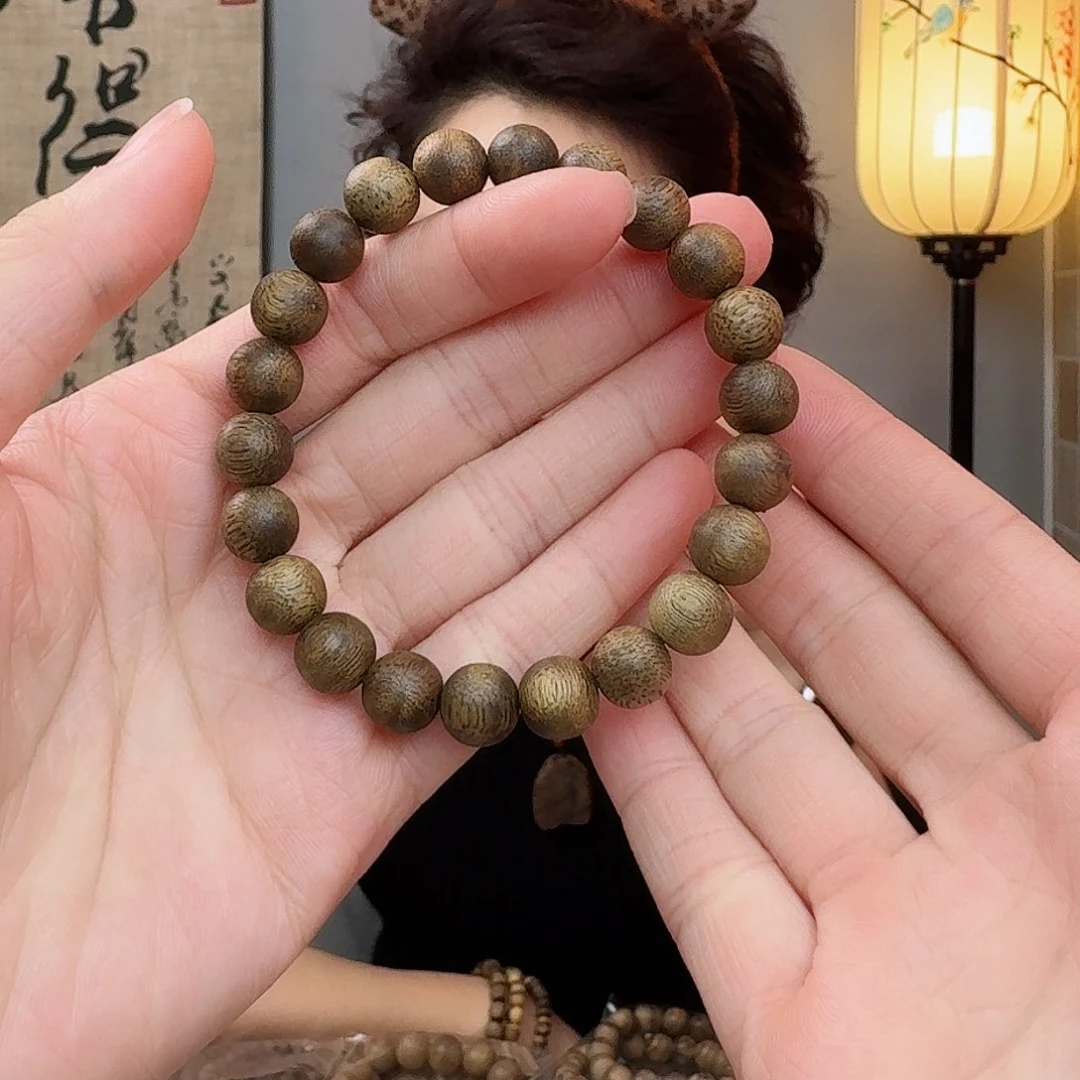 沉香手串海南金沙叶0.9