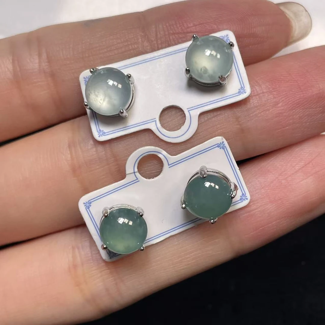 【胖】翡翠耳饰发一对@k