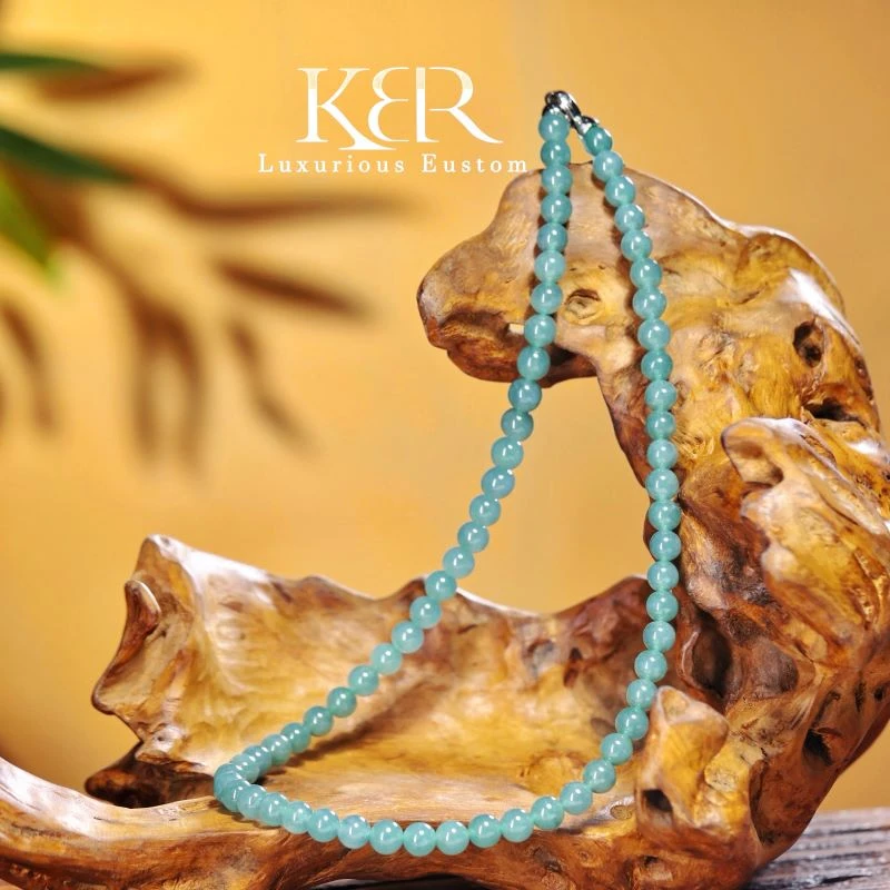 女神珠链天然A货翡翠项链气质款妈妈链简约百搭时尚女KBR0119002