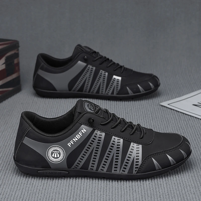 【设计师款】男鞋2025秋季新款软底皮面运动休闲潮鞋轻便耐磨豆豆鞋