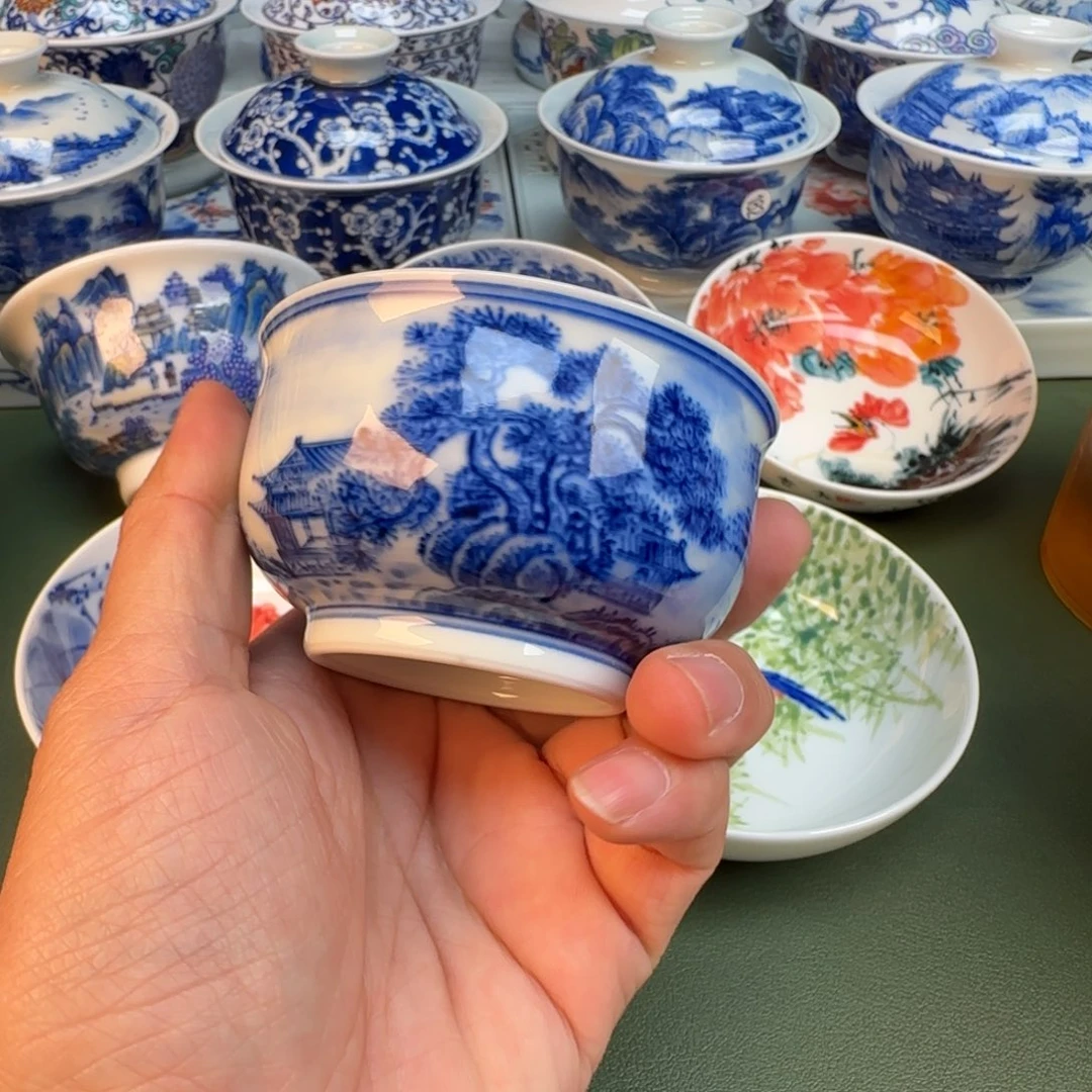 纯手工纯手绘茶具石头220