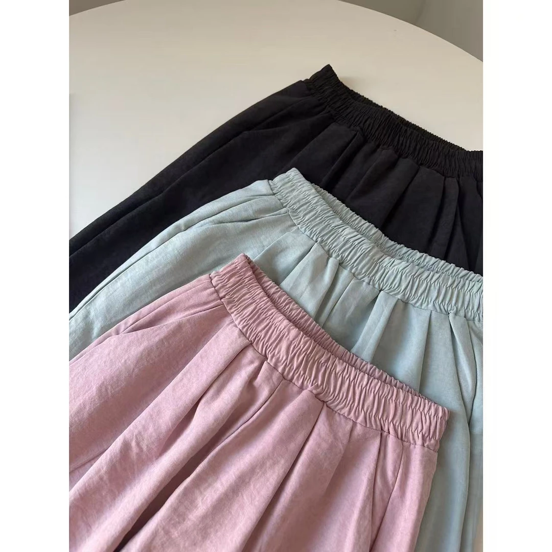 儿童松紧腰奶芙云朵雾感直筒阔腿裤~A1249Q小静折扣