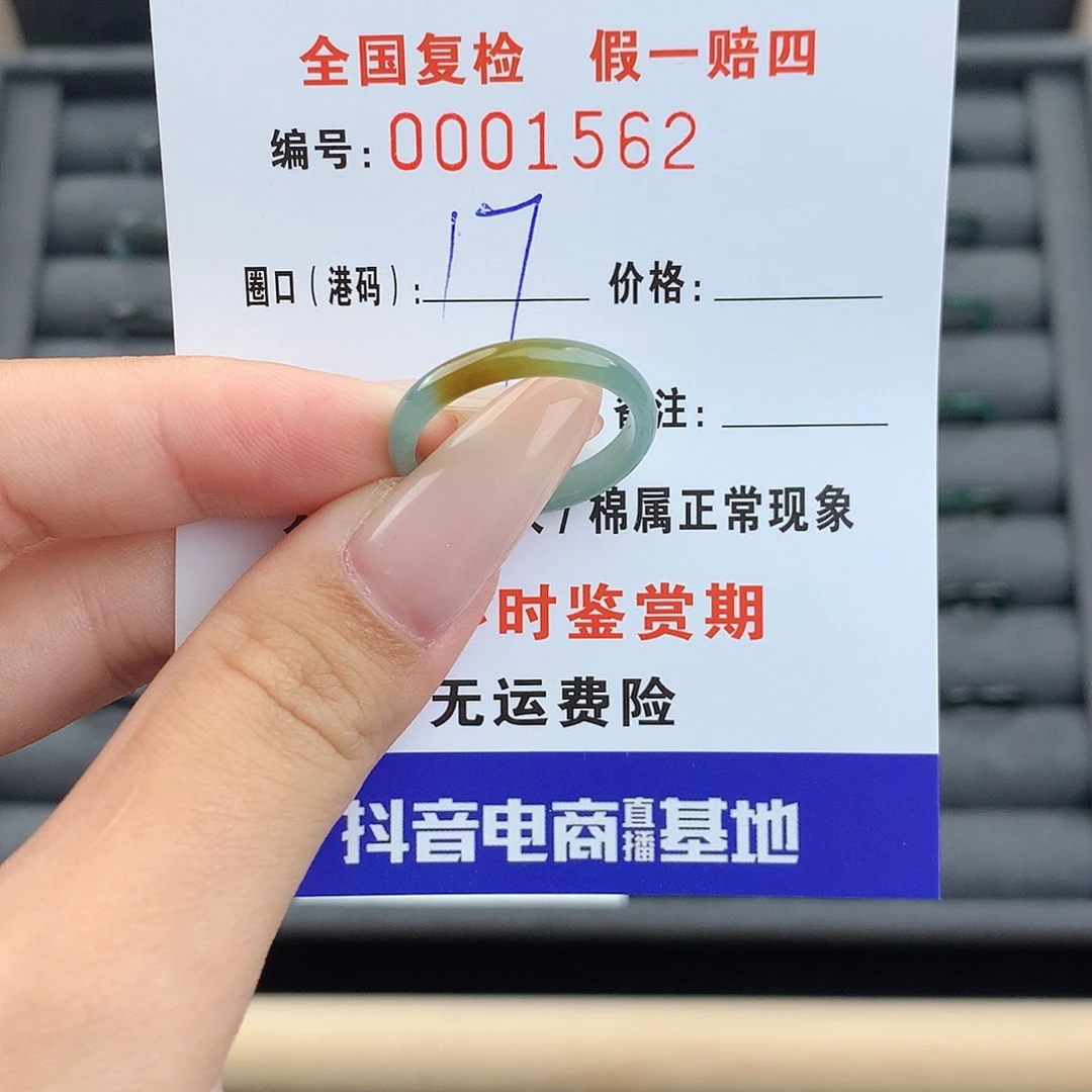 翡翠戒指未镶嵌      1562