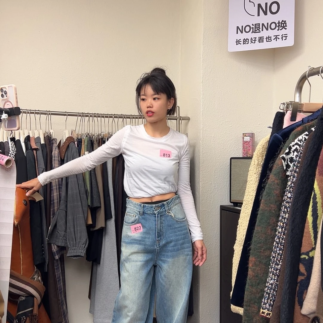 821 七七小众牛仔裤M码