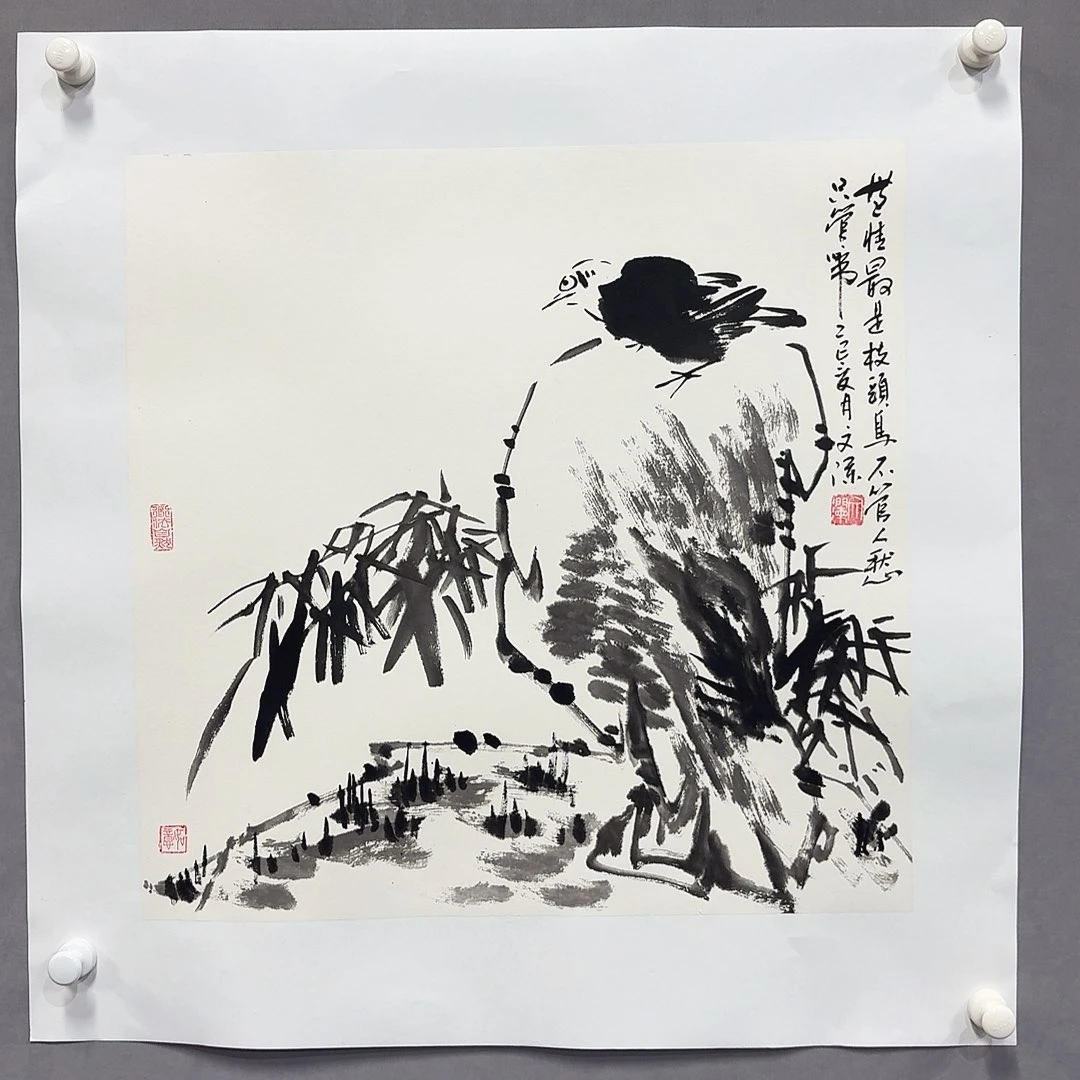 国画亲笔手绘放心去藏